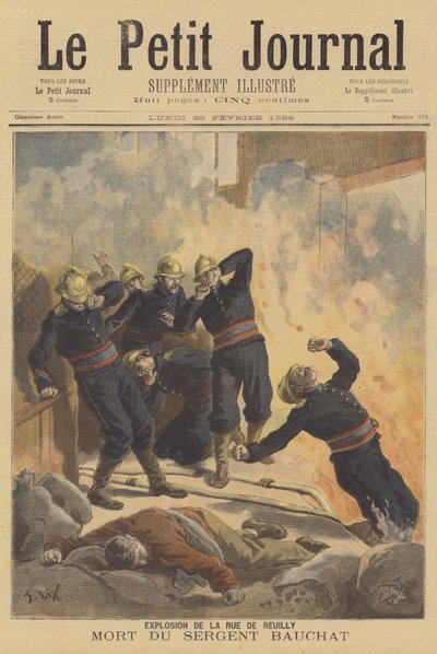 Śmierć strażaka autorstwa after Frederic Theodore Lix