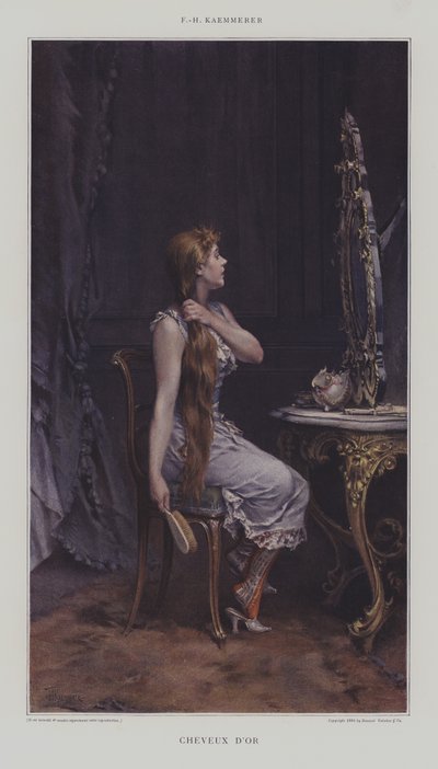 Złote Włosy (chromotypograf) autorstwa after Frederik Hendrik Kaemmerer