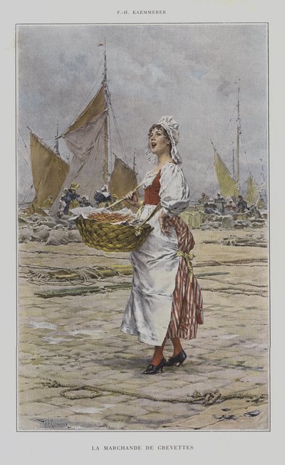 Sprzedawca krewetek autorstwa after Frederik Hendrik Kaemmerer