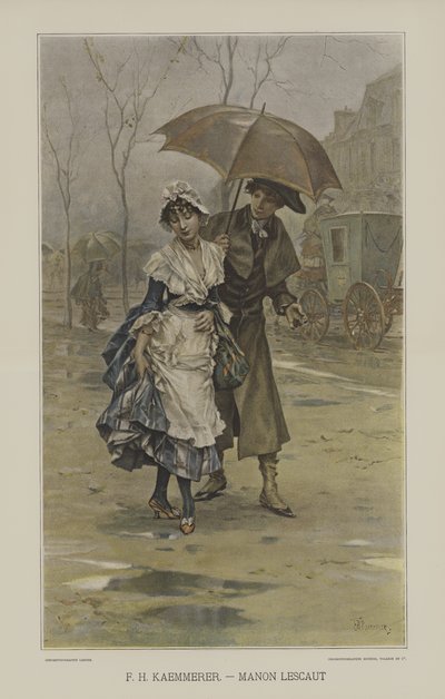 Manon Lescaut autorstwa after Frederik Hendrik Kaemmerer
