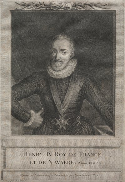 Henryk IV, król Francji autorstwa after Gabriel de Saint Aubin