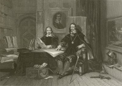Król i Hyde w Oksfordzie autorstwa after George Cattermole