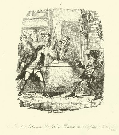Ilustracja do Rodericka Random autorstwa Tobiasa Smolletta autorstwa after George Cruikshank