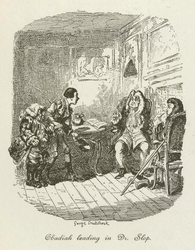Ilustracja do Tristrama Shandy autorstwa after George Cruikshank