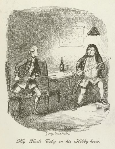 Ilustracja do Tristrama Shandy autorstwa after George Cruikshank