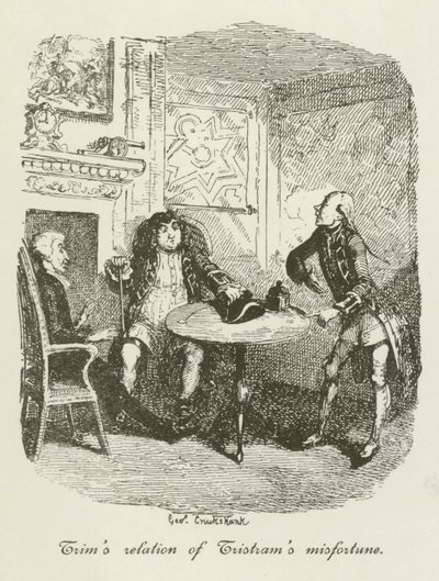 Ilustracja do Tristrama Shandy autorstwa after George Cruikshank