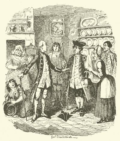Ilustracja do Tristrama Shandy autorstwa after George Cruikshank