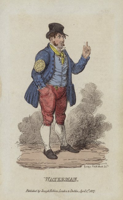 Przewoźnik łodzią autorstwa after George Cruikshank