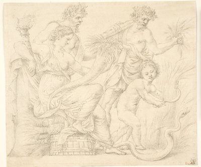Persefona i Dionizos autorstwa after Giulio Romano