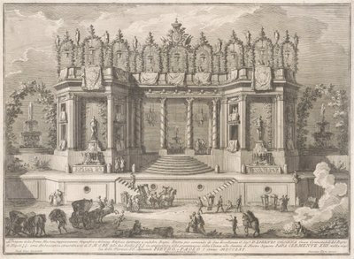 Prima Macchina dla Chin z 1761 r.: Zdrowe łaźnie autorstwa after Giuseppe Palazzi Giuseppe Vasi after Paolo Posi