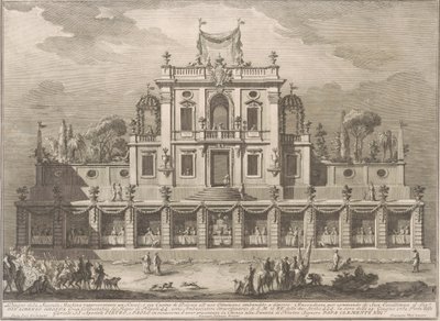 Seconda Macchina dla Chin z 1762 r.: Kiosk lub dom dla przyjemności w stylu osmańskim autorstwa after Giuseppe Palazzi Giuseppe Vasi after Paolo Posi