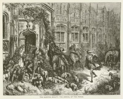 Śpiąca Królewna, przybycie Księcia autorstwa Gustave after Dore