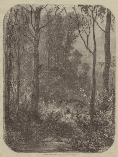 Pod drzewami autorstwa Gustave after Dore