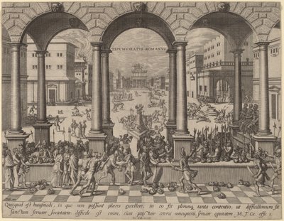 Masakra pod rzymskim triumwiratem autorstwa after Hans Vredeman de Vries