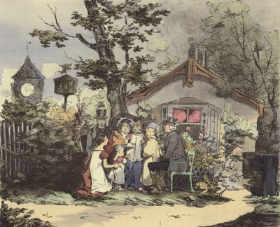 Pastor i jego rodzina autorstwa after Henri Bonaventure Monnier