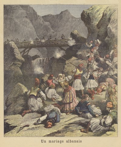 Albański ślub autorstwa after Henri Meyer