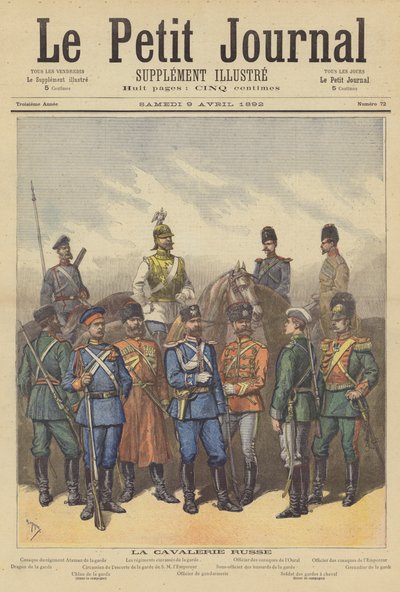 Kawaleria Armii Rosyjskiej autorstwa after Henri Meyer