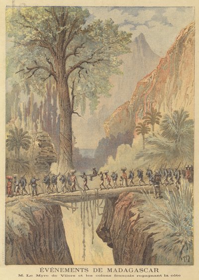 Wydarzenia na Madagaskarze autorstwa after Henri Meyer