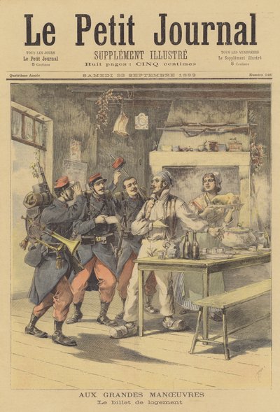 francuskie manewry wojskowe autorstwa after Henri Meyer