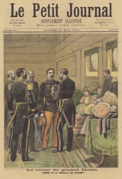 Generał Dodds odbiera Medal Dahomeja po powrocie do Francji autorstwa after Henri Meyer