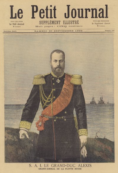 Wielki Książę Aleksiej, Wielki Admirał Floty Rosyjskiej autorstwa after Henri Meyer