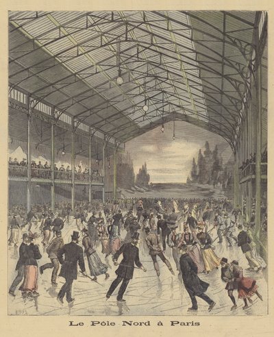 Lodowisko w Paryżu autorstwa after Henri Meyer