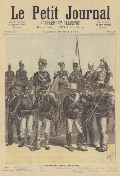 Żołnierze Armii Włoskiej autorstwa after Henri Meyer