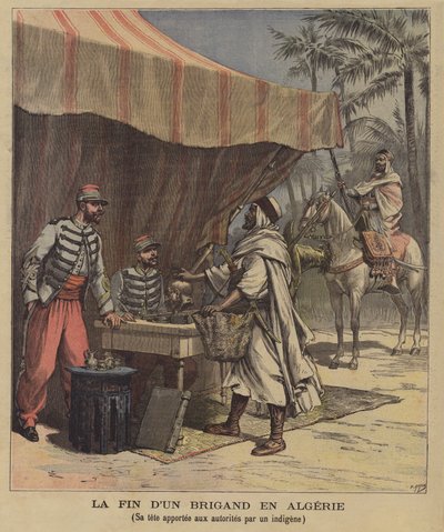 Koniec rozbójnika w Algierii autorstwa after Henri Meyer