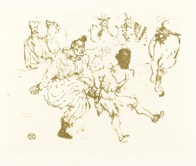Footit i Chocolat (Footit et Chocolat) autorstwa after Henri de Toulouse Lautrec