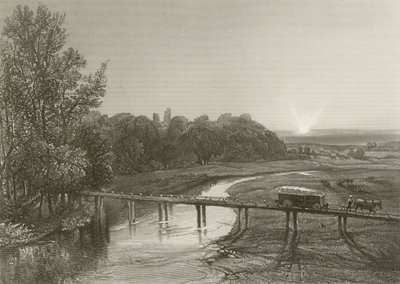 Zamek Tutbury autorstwa Henry after Warren