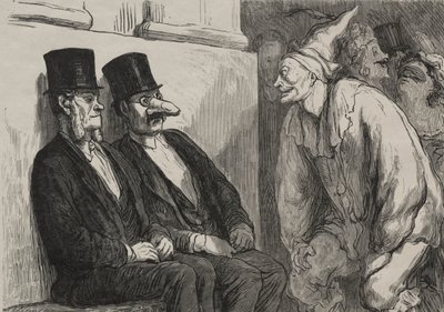 Na balu operowym: za dużo się bawisz autorstwa after Honoré Daumier