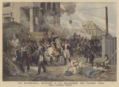 Marszałek Moncey przy Bramie Clichy w 1814 r. autorstwa after Horace Vernet