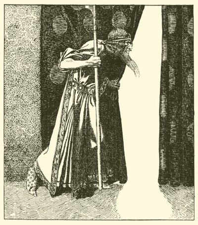 Król Marek rozmyśla psoty autorstwa after Howard Pyle