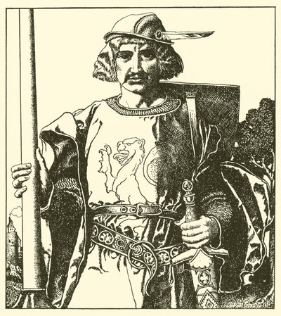Sir Lionel z Wielkiej Brytanii autorstwa after Howard Pyle