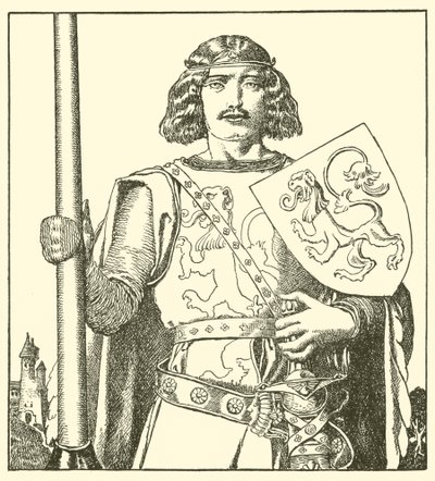 Sir Tristram z Lyonesse autorstwa after Howard Pyle