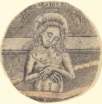 Chrystus jako Mąż Boleści autorstwa after Israhel van Meckenem
