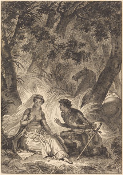 Oblubienica króla Garbe: rycerz autorstwa after Jean Honoré Fragonard