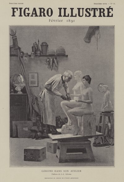 Gerome w swoim warsztacie autorstwa after Jean Leon Gerome