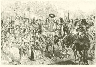 Restauracja Karola II autorstwa after John Gilbert