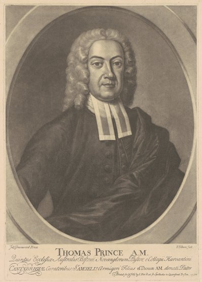 Thomas Prince, AM autorstwa after John Greenwood Peter Pelham