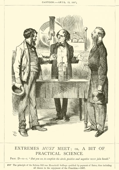 Ekstrema muszą się spotkać; albo trochę Nauki Praktycznej autorstwa after John Tenniel