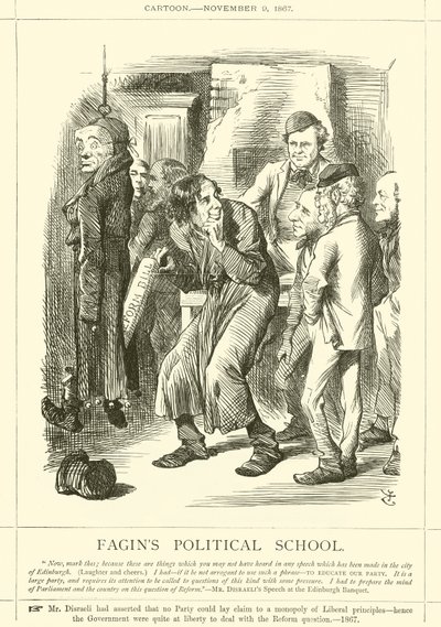 Szkoła Polityczna im. Faginsa autorstwa after John Tenniel