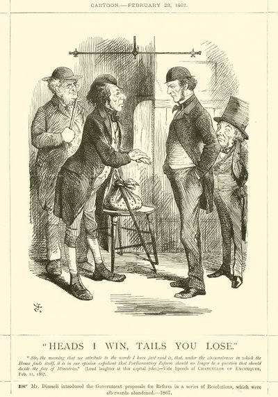 Wygrywam orły, przegrywasz ogony autorstwa after John Tenniel
