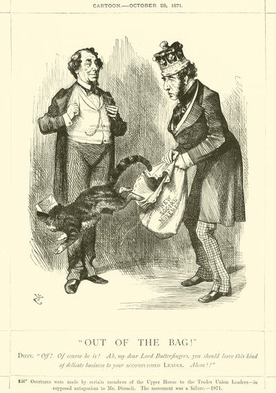 Wyjdź z torby! autorstwa after John Tenniel