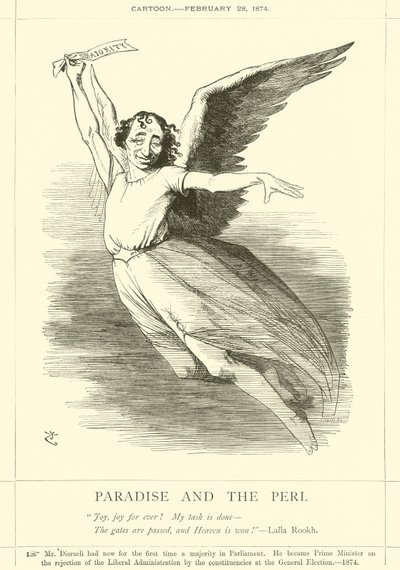 Raj i Peri autorstwa after John Tenniel