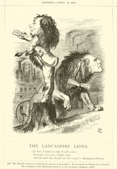 Lwy z Lancashire autorstwa after John Tenniel