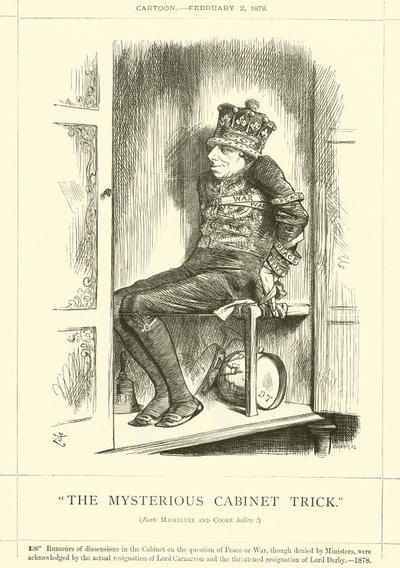 Tajemnicza sztuczka gabinetu autorstwa after John Tenniel