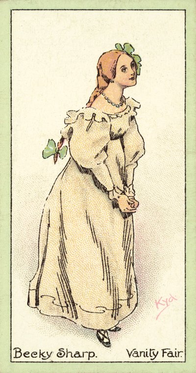 Becky Sharp, Vanity Fair (chromolitho) autorstwa after Joseph Clayton Clarke