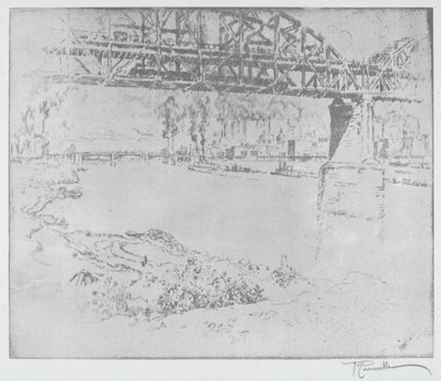Most miejski, St. Louis [na dole] autorstwa after Joseph Pennell