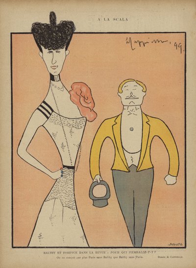 Balthy i Fordyce, ilustracja do Le Rire autorstwa after Leonetto Cappiello